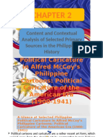 Content and Contextual Analysis of Selected Primary Sources in The Philippine History
