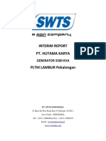 Interim Report Pt. Hutama Karya: Generator 5500 Kva