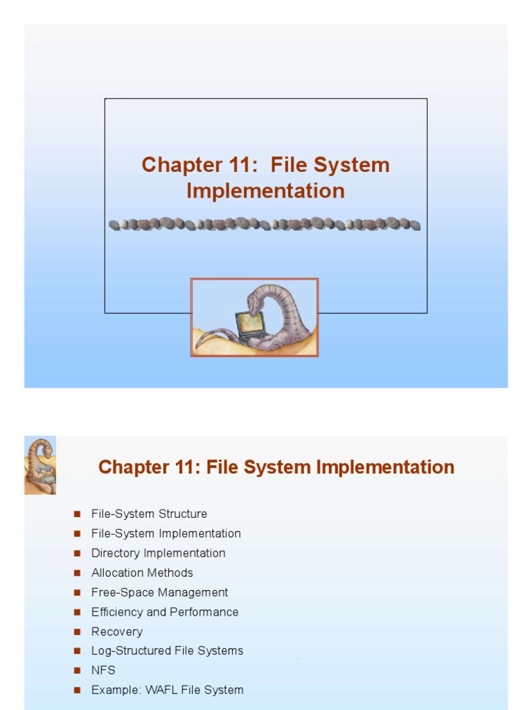 CH - 07 - File System Basics and Operations | PDF | File System | Cache ...