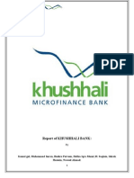Report of Khushhali Bank