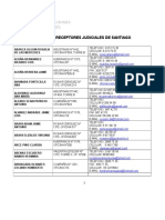 Listado de Receptores Judiciales de Santiago