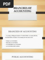 Branches of Accounting - Public and Private