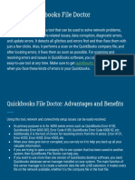 Brief On Quickbooks File Doctor and Its Advantafge