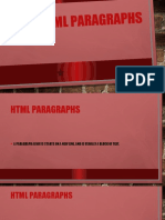 Grade 12 HTML Paragraphs