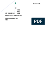 SIMATIC S7-1200 CP 1243-1 V3.2 CP 1243-7 LTE V3.3 CP 1243-8 IRC V3.2 Protocol IEC 60870-5-104 Interoperability List V3.3