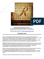 Rhapsody Orchestral Percussion Manual
