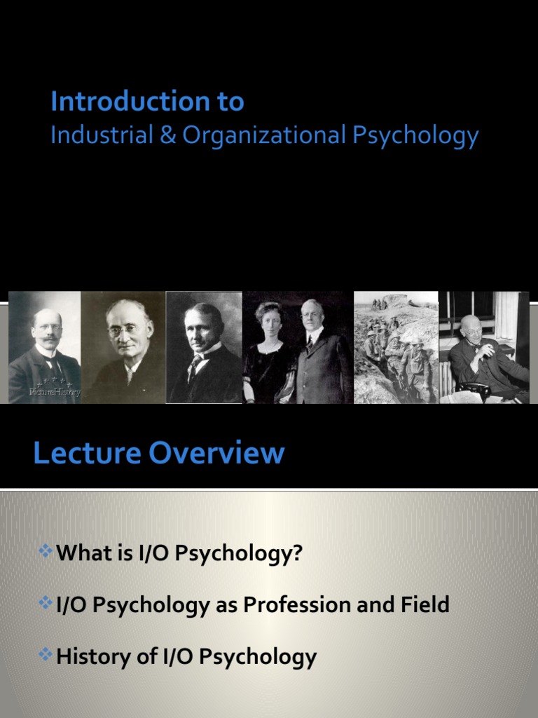 Introduction to I/O Psychology Overview | PDF