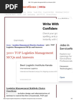 Write With Con Dence: 300+ Top Logistics Management Mcqs and Answers