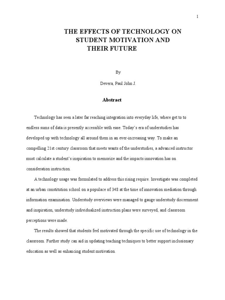 Effects of Technology on Student Learning | PDF | Educational ...