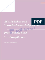 2018 Tax Complaince syllabus