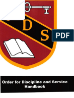Order For Discipline and Service Handbook