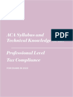 Professional Level Tax Compliance