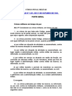 Código Penal Militar: crimes contra autoridade e disciplina