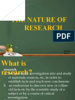 The Nature of Research 1