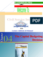 CH04 The Capital Budgeting Decision