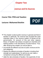 Chapter Two Public Revenue and Its Sources: Course Title: PFM and Taxation Lecturer: Mohamed Ibrahim