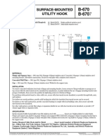 Surface-Mounted Utility Hook: Technical Data