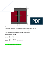 First Using The Horizontal Axis Through The Centroid