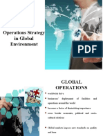 Operations Strategy in Global Environment