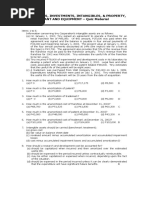 Inventories, Investments, Intangibles, & Property, Plant and Equipment - Quiz Material