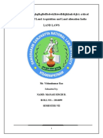 Ojjkojojmofggbfgbgfbgfbdfbsbwkfbiwefblkjikhukvbjba Critical Analysis O.,Mlmf Land Acquisition and Land Alienation India Land Laws