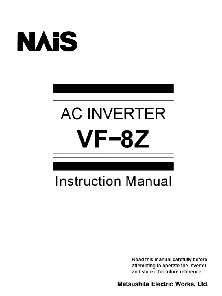 Ac Inverter Instruction Manual PDF Power Supply Power Inverter