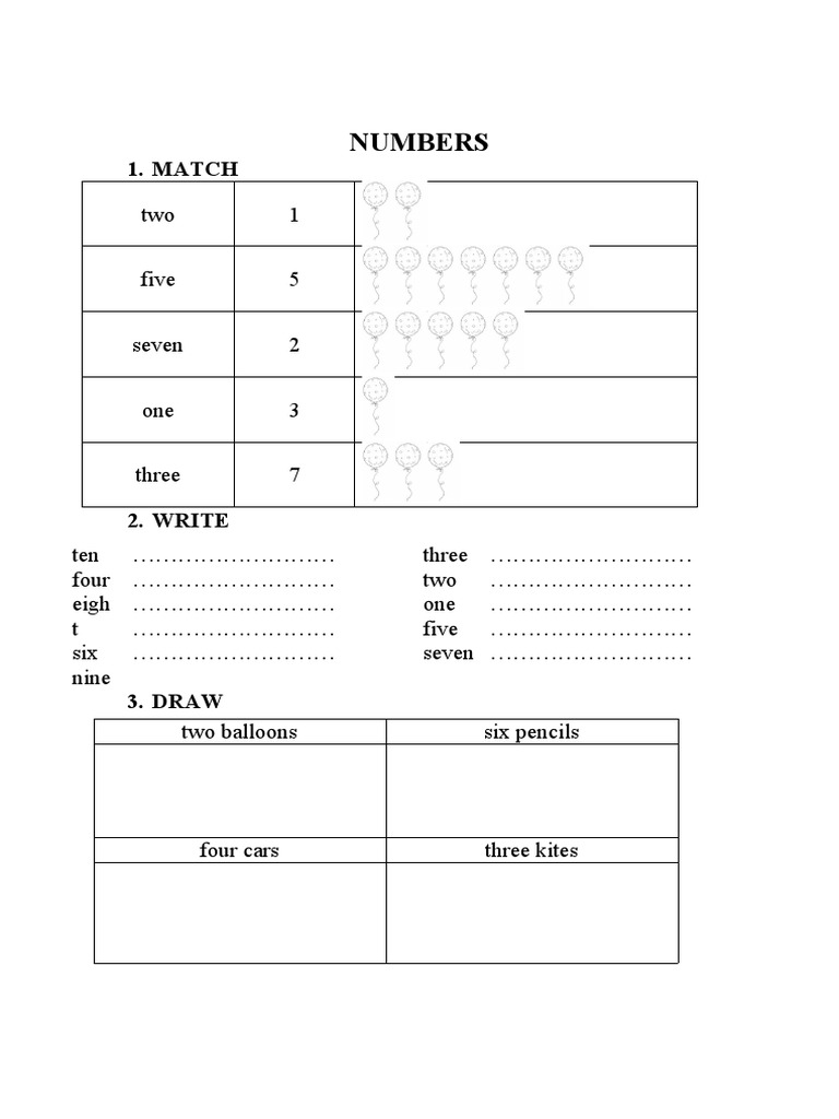 Counting and Drawing Activities | PDF | Games & Activities | Teaching ...