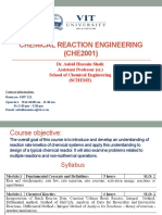 Chemical Reaction Engineering (CHE2001)