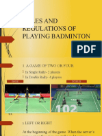 Rules of Badminton