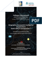 Programme Colloque GEOINT