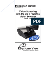 Instruction Manual: Vision Screening With The VS-V Pediatric Vision Screener