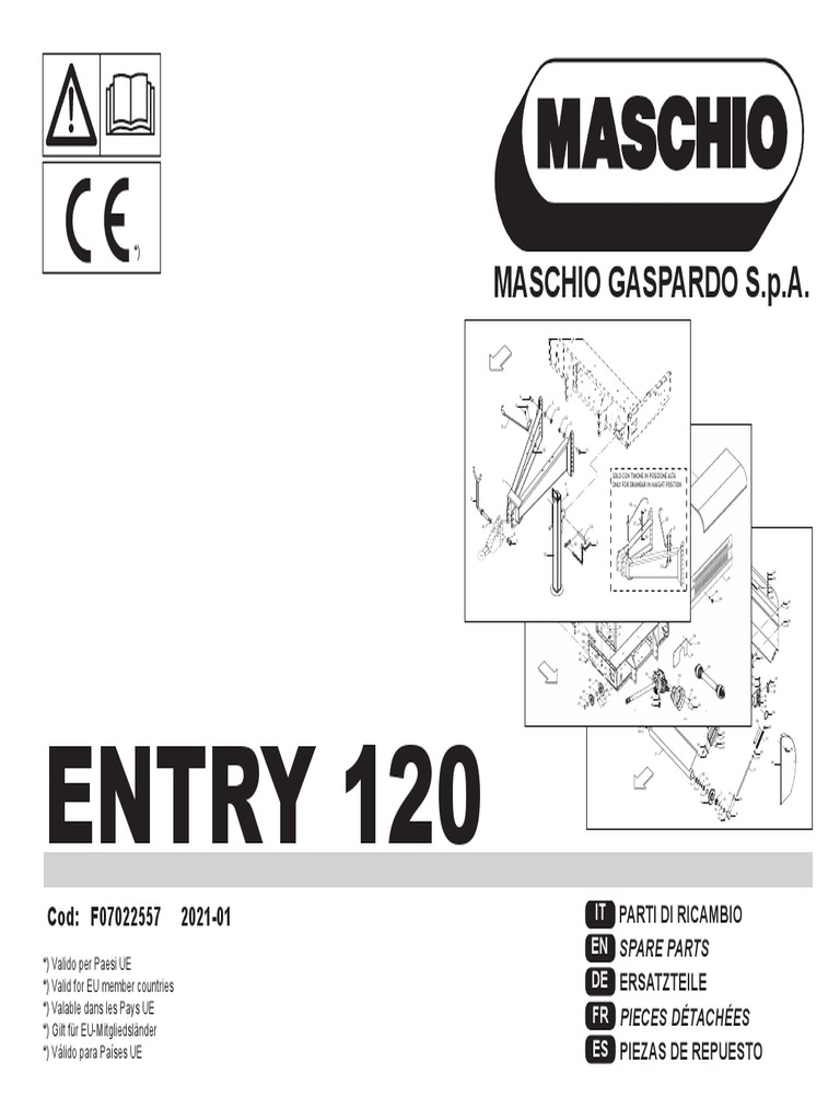 Spare Parts ENTRY 120 (2021-01 F07022557 IT-EN-DE-FR-ES) | PDF