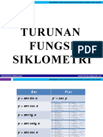 10 - Turunan Fungsi Siklometri