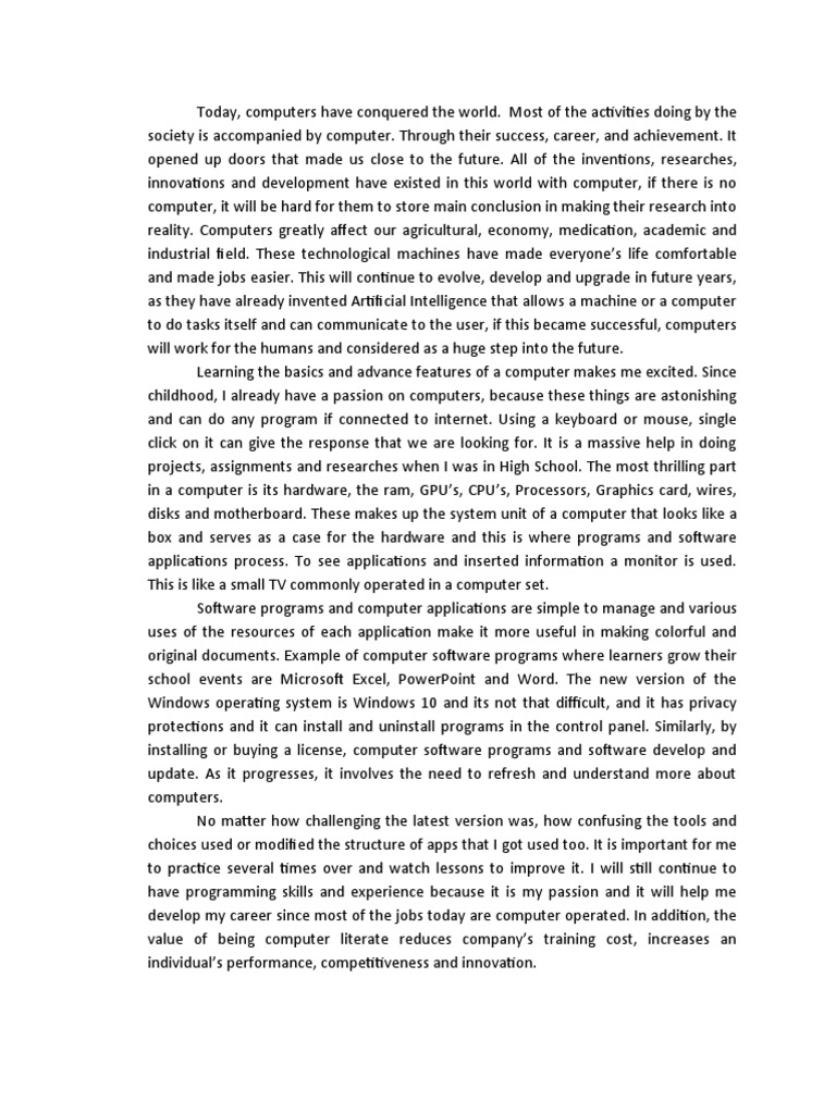 Essay PDF Computer Hardware Computing