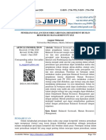 PENERAPAN BALANCED SCORECARD PADA DEPARTMENT HUMAN RESOURCES MANAGEMENT PT XYZ. Anggun Maharani Universitas Mercubuana, Jakarta, Indonesia