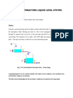 7. NON-INTERACTING LIQUID LEVEL SYSTEM