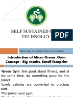 Self Sustained Gym Technolgy: Marketing Research Project Presentation