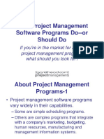 What Project Management Software Programs Do or (1)