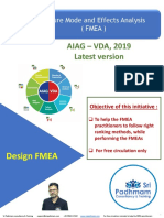 AIAG - VDA, 2019 Latest Version: Failure Mode and Effects Analysis (Fmea)