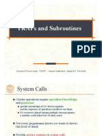 Traps and Subroutines: University of Texas at Austin Cs310H - Computer Organization Spring 2010 Don Fussell