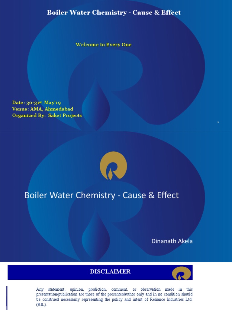 Boiler Water Chemistry Cause & Effect PDF Corrosion Boiler