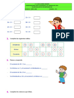 Matemáticas división exacta inexacta