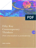 John Lechte Fifty Key Contemporary Thinkers - From Structuralism To Postmodernity