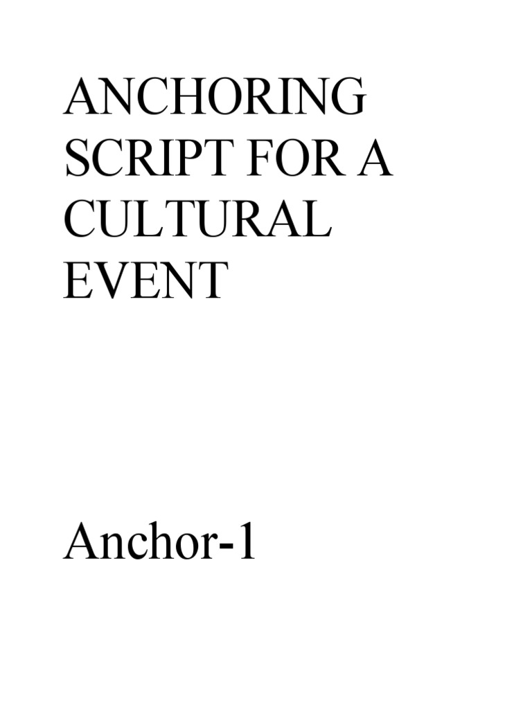 ANCHORING SCRIPT FOR