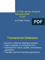 Introduction To SQL Server Analysis Services 2008 Olap: by Kristin Ferrier