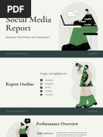 Green Illustrated Modern Social Media Marketing Report Presentation