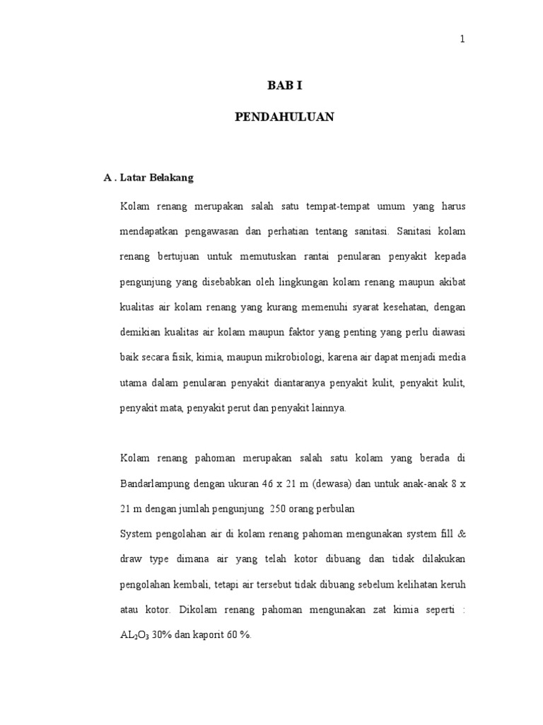 Inspeksi Sanitasi Kolam Renang Pahoman Bandar Lampung