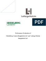 Performance Evaluation of Heidelberg Cement and Lafarge Holcim Bangladesh