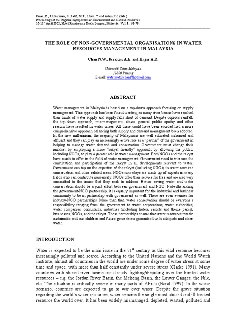Water Supply and Demand PDF Water Resources Non Governmental
