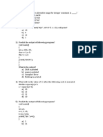 C Programming MCQs with Answers